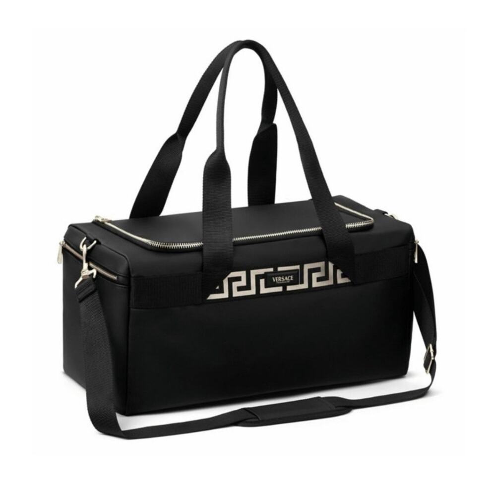 Versace Fragrance Duffle Bag Black Medium EUC!